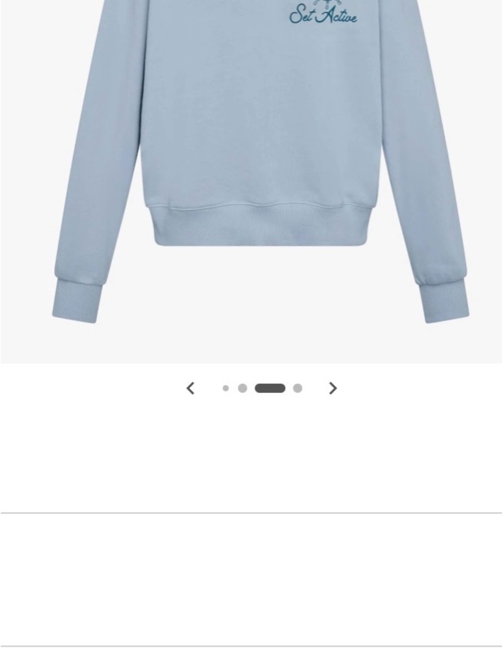Parke set active collab Light Blue Relaxed mock neck - Picture 3 of 3